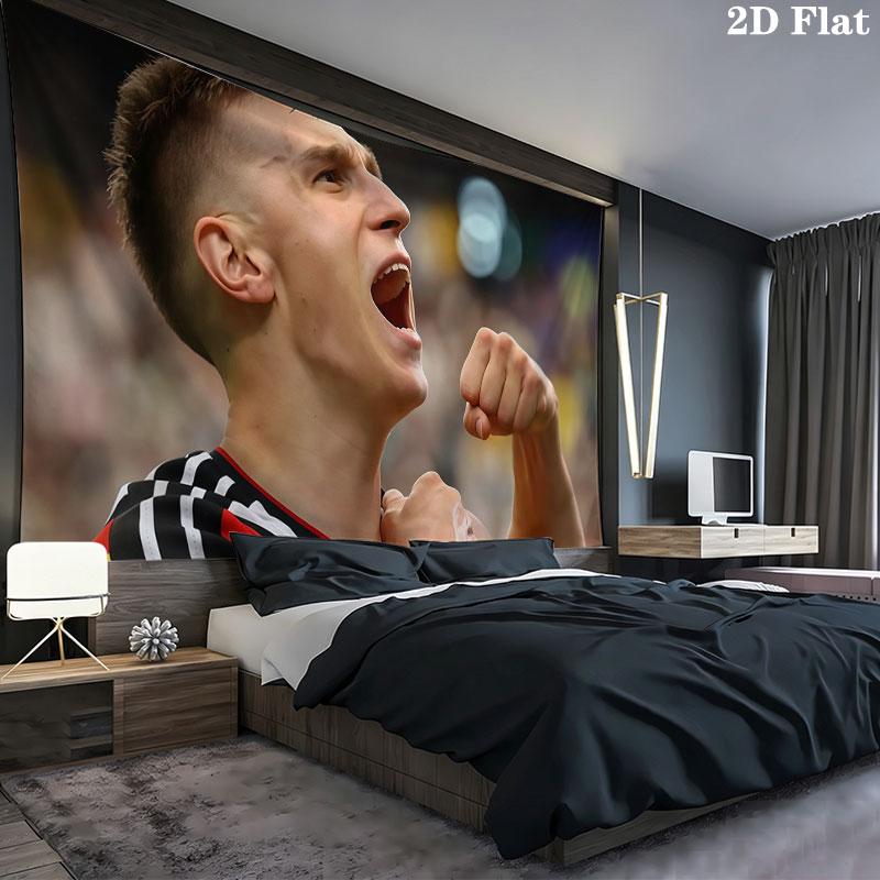 Nico Schlotterbeck Wandteppich, ästhetische bedruckte Stoffdecke, geeignet für Schlafzimmer, Wohnzimmer und Heimdekoration.