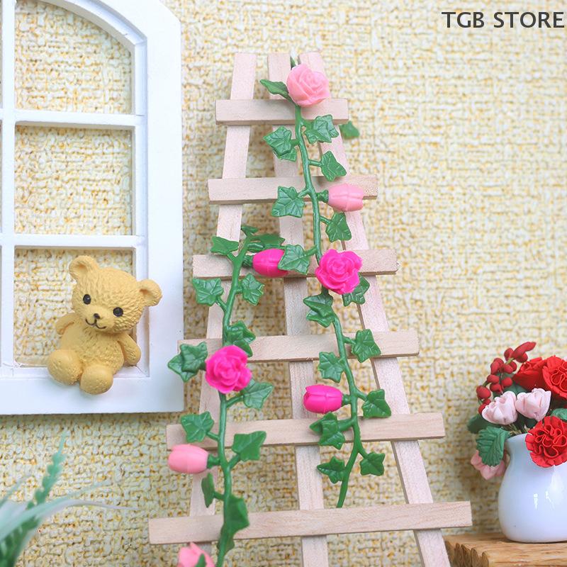 1:12 Dollhouse Plants And Flowers Stand Plants Vine Furniture Home Model Decor Toy Doll House Miniature Accessories
