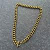 Stainless Steel OT Toggle Clasp Thick Link Chain Necklace For Men Women Hip Hop Chunky Choker Necklace Male Jewelry Gift