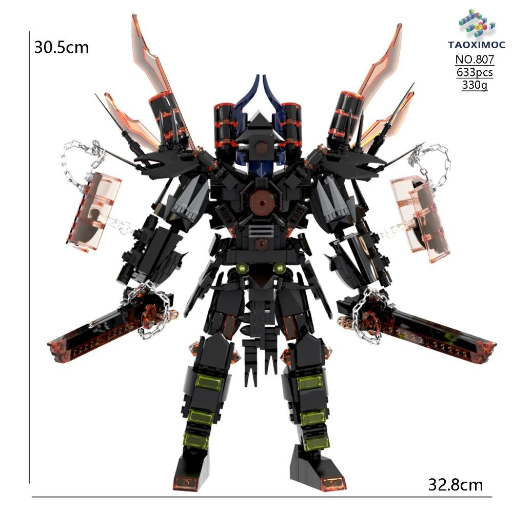 Skibidi Toilet Titan TV Man Speakerman Horror Game Bosses Camara Building Block Cartoon Doll Model Kids Birthday Halloween Gift