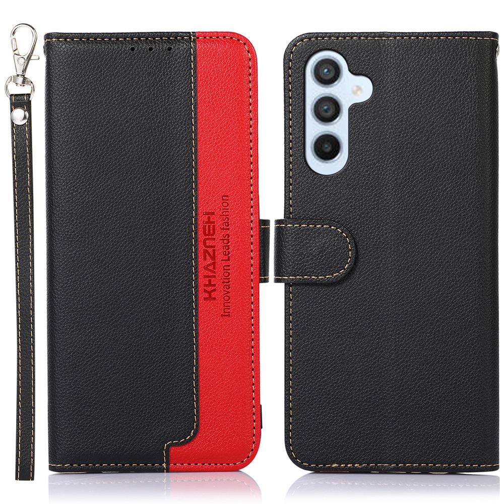 KHAZNEH Cell Phone Cover For Samsung Galaxy S25/S24 Case Wallet Leather Shell (RFID Blocking Function)