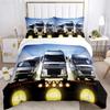 Federa Piumone con Logo Camion DAF alla Moda Set Biancheria da Letto Coperta Morbida e Federe per Ragazzi Singolo_Matrimoniale_Queen_King