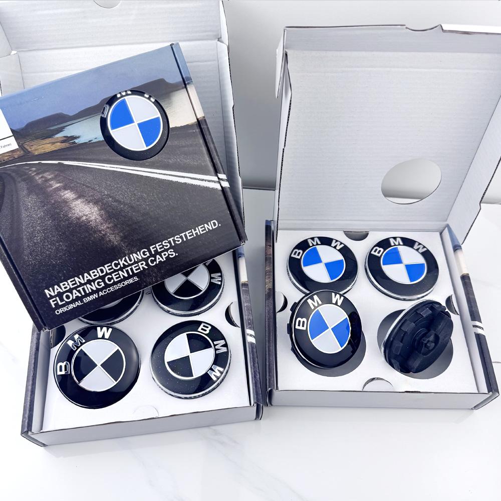pp-4Pcs mini BMW Floating Wheel Center Caps 68mm Magnetic Levitation Hub Caps Auto replacement Accessory 1/3/5/7 X1 X3 X5 X6