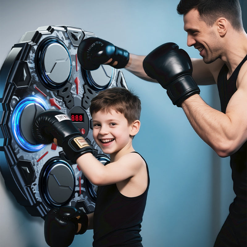 Electric for Fitness Training Stress Relief Toy Kids Adults Smart Music Bluetooth Boxing Machine with Scoring System 6 Keys