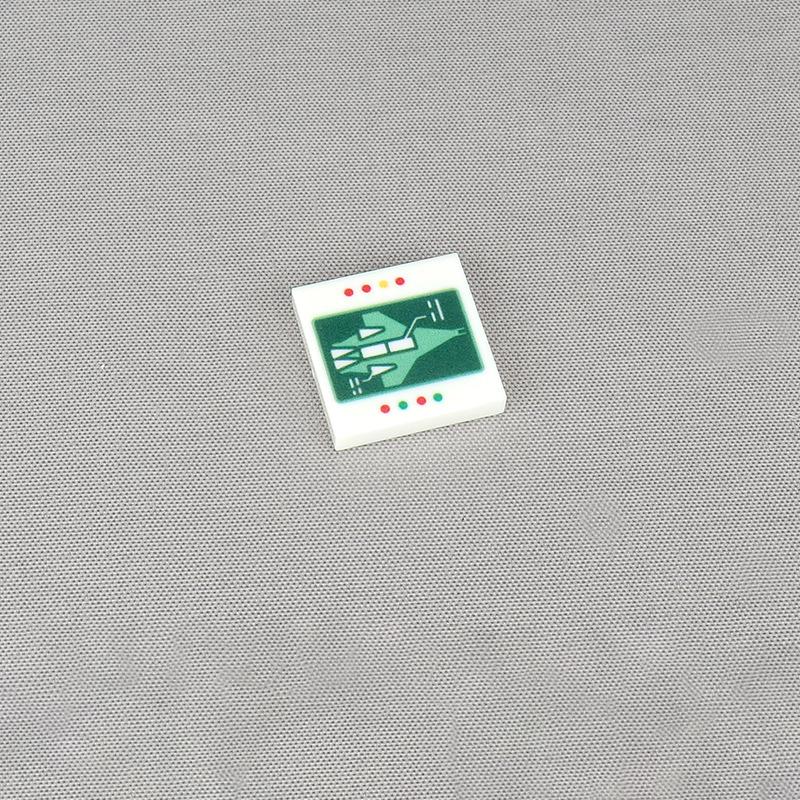 

Non-Toxic Moc 10Pcs Printed 3068Pb War Plane Pattern Building Blocks 3068 Airplane Game Scene Wall Decor Diy Tile Bricks Particle Toy Gift