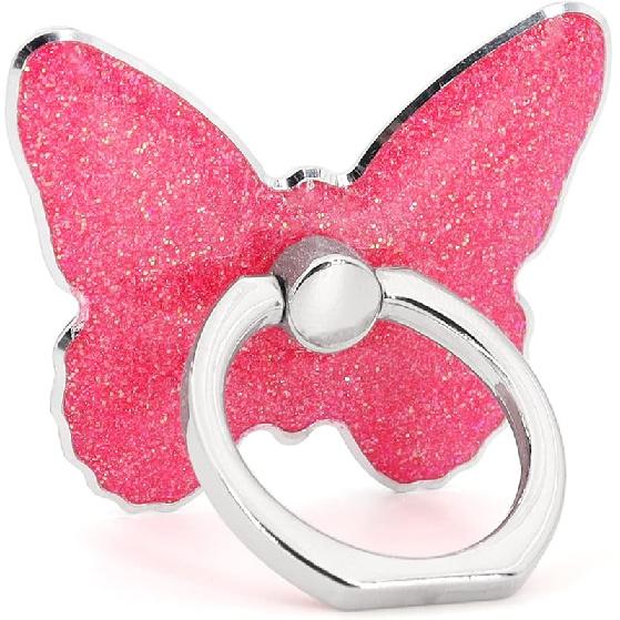 LaMignonne Cell Phone Ring Holder Butterfly Finger Ring Grip Stand 360° Rotation 180° Flip Universal Kickstand Compatible with All Smartphones