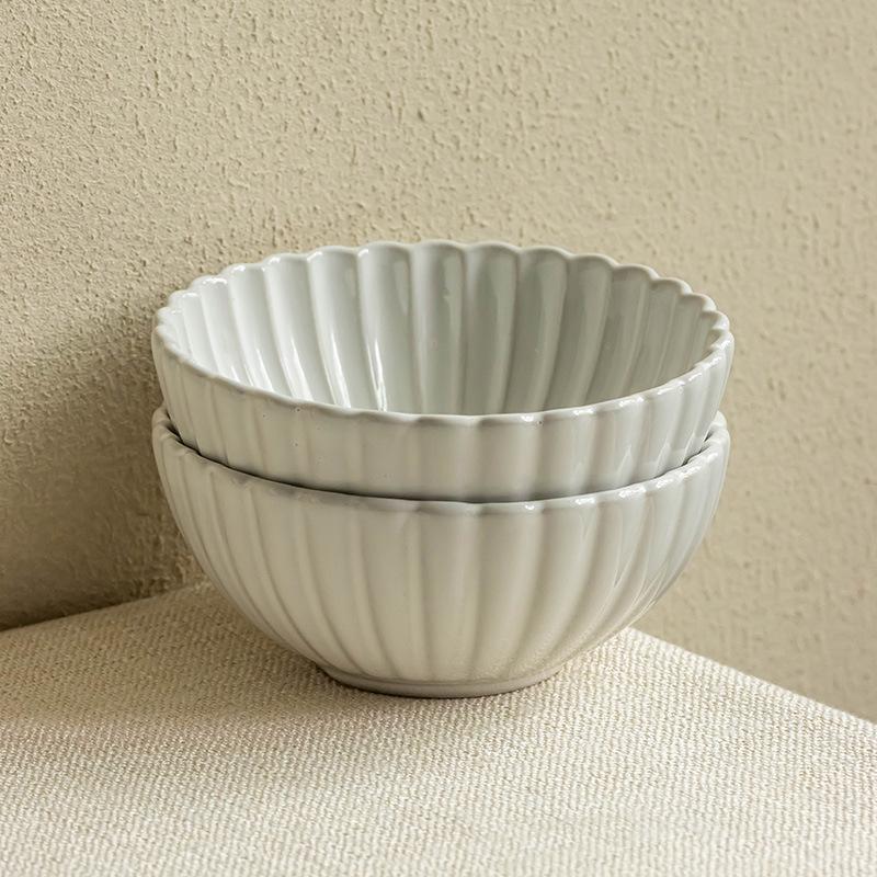 Simple Style Ceramic White Plate, Household Tableware Creative Dish Plate, High-End Western Dish Plate, Slight Flaws