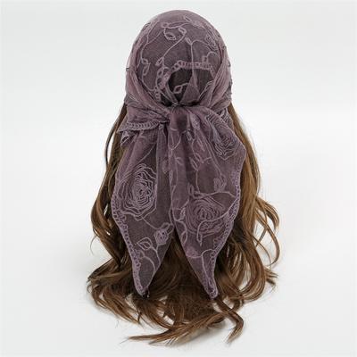 Women Hijab Wrap Shawl Flower Lace Scarves Lady Fashion Wedding Headscarves Female Spring Summer Photo Props Accessories
