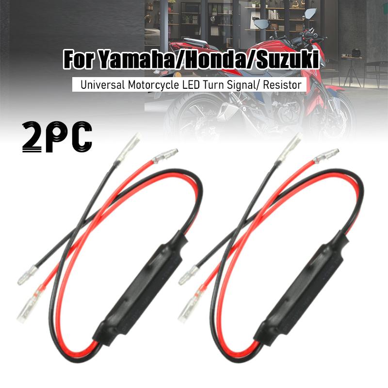 2Pcs 12V Motorcycle Indicator Light Resistors 10W LED Turn Signal Indicator Resistor Adapter Moto Electrionic Accessories