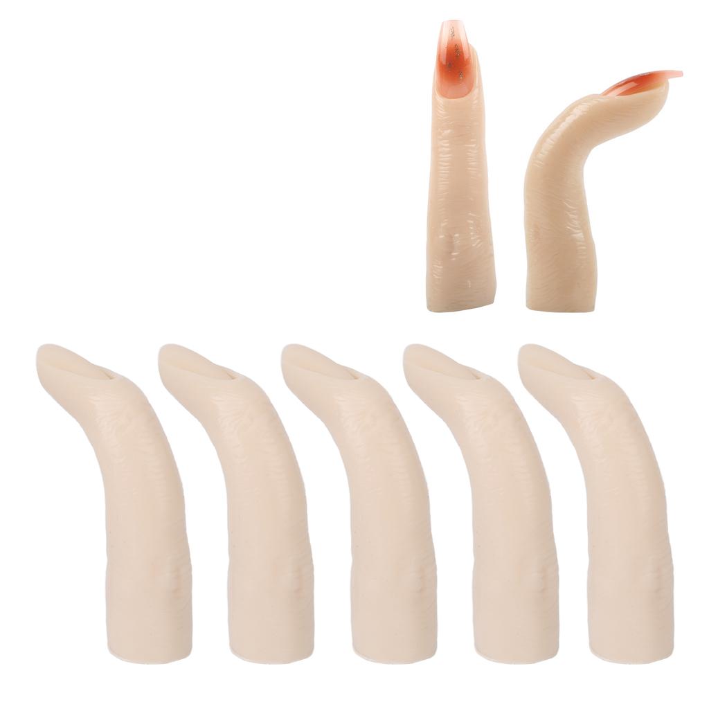 Silikon Übungsfinger für Tattoo Acrylnägel Übung Flexible Gelenke Nagel Finger