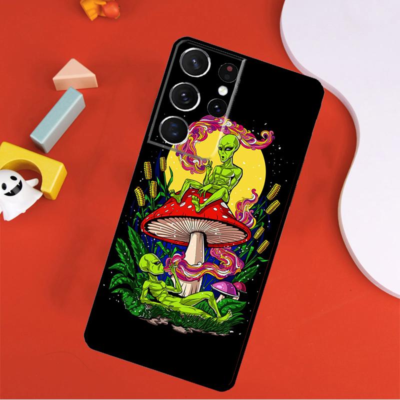 Space Alien Magic Phone Case For Samsung Galaxy S25 Ultra S24 Ultra S9 S10 S20 S21 S22 S24 Plus S23 FE Cover