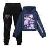 Children's Hooded Top And Pants Two-piece Tracksuit Set Long-sleeved Printed Clothing Set