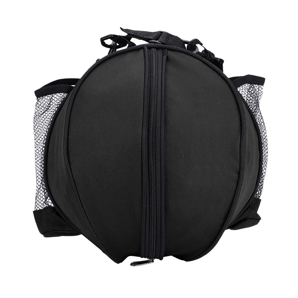 Portable Sports Basketball Football Soccer Ball Storage Ball Single Shoulder Strap (Black)