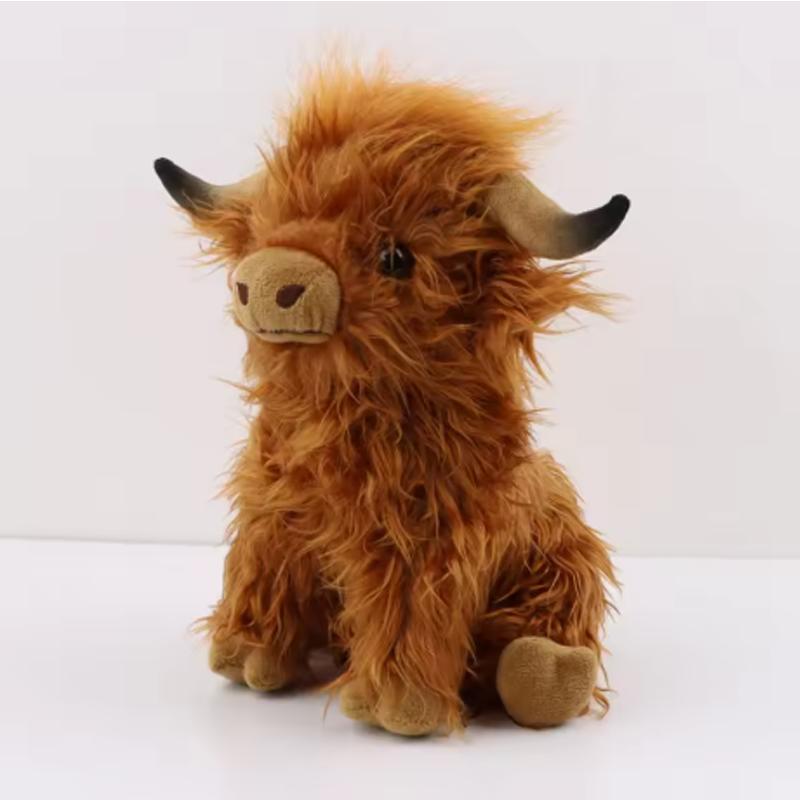 Cyisonal Highland Bull Plush Toy Soft Cute Bull Plush Toy Children'S And Women'S Soft Cute Gifts