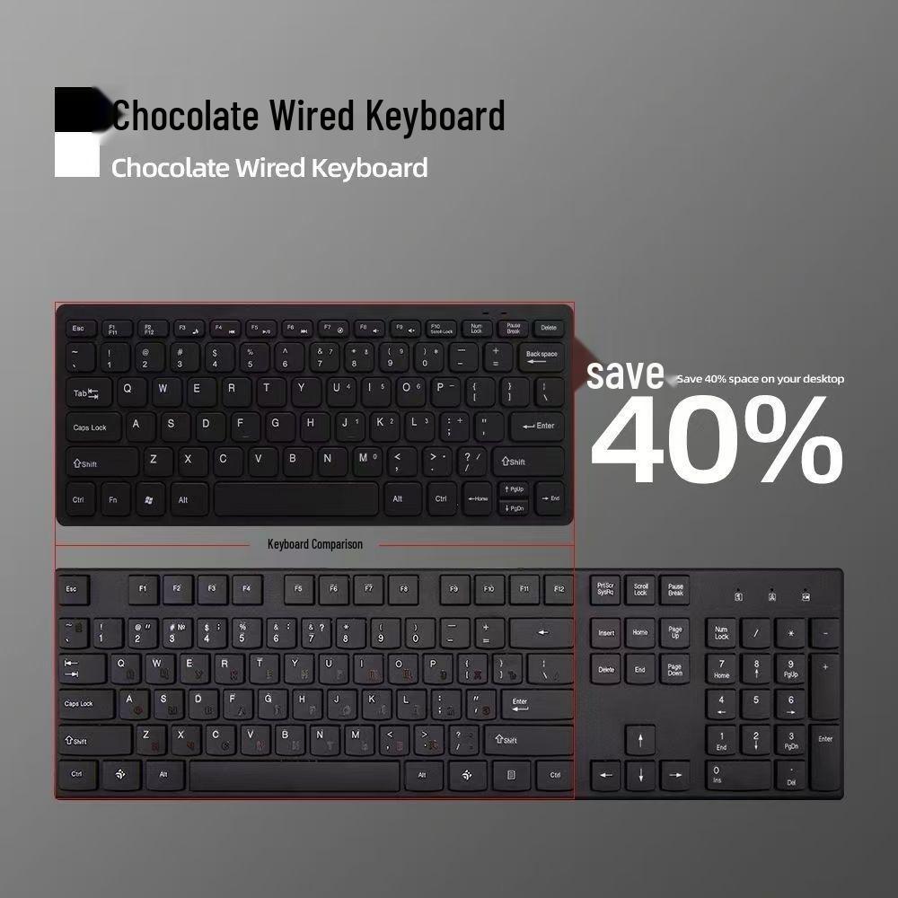 K1000 Wired USB Mini Chocolate Keypad Keyboard