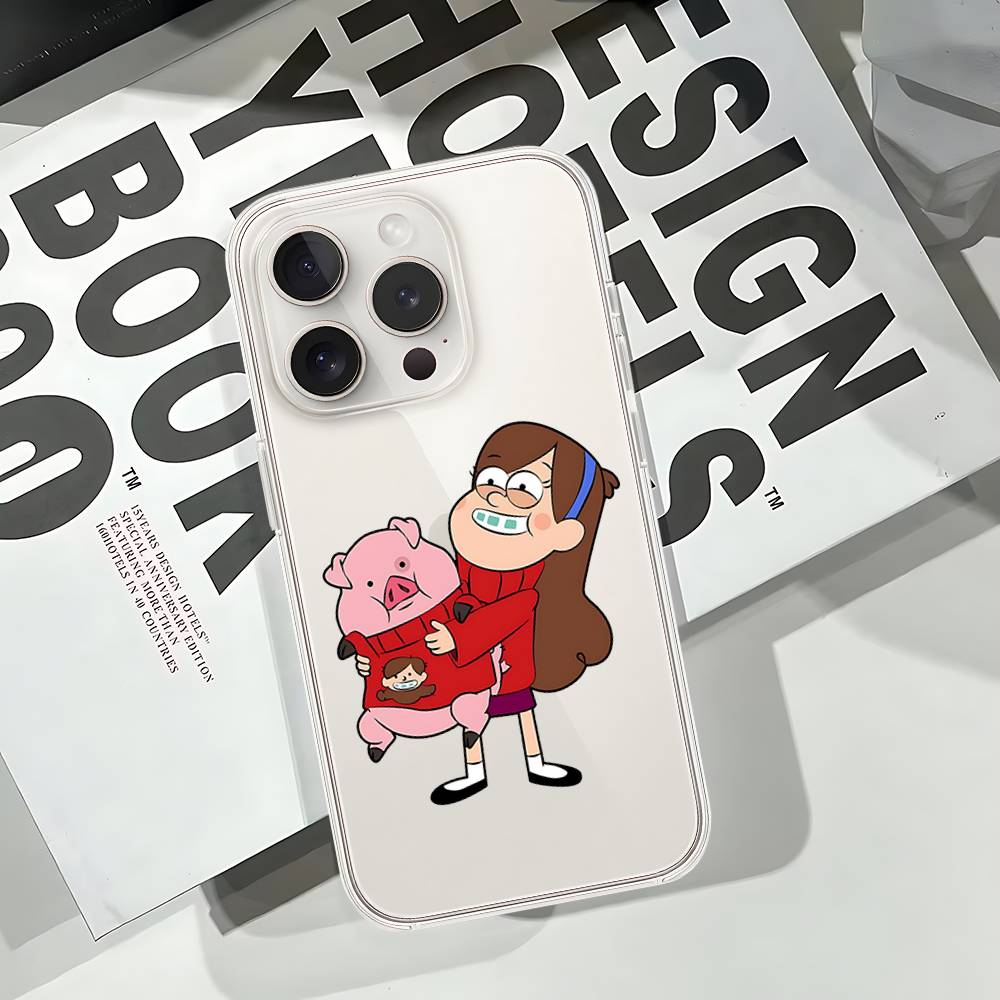 Cute G-gravity Falls-S Phone Case Soft Transparent Case For IPhone 17 16 15 14 13 12 11 Pro Max Mini Plus Cover Case
