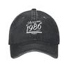 Unisex Vintage  Birthday Year  Years Old Printed Hats Vintage Distressed Denim Baseball Cap Adjustable