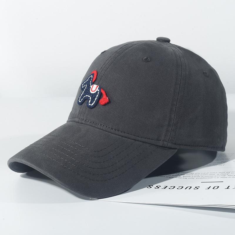 Fashion Hat Women's Year of the Horse New Soft Top Baseball Cap Korean Version Trendy Casual Fashion Versatile Sunscreen Cap
