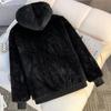 Wear Both Sides Fashion Winter Faux Fur Jackets Woman Parkas Hooded Casual Women's Short Coats