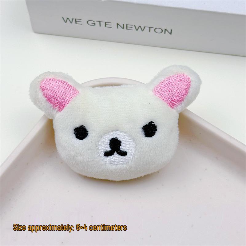 Очаровательная Мультяшная Плюшевая Повязка на Голову с Ушками Панды и Кошки и Заколки Набор для Изготовления Украшений DIY Back Opening [Material]