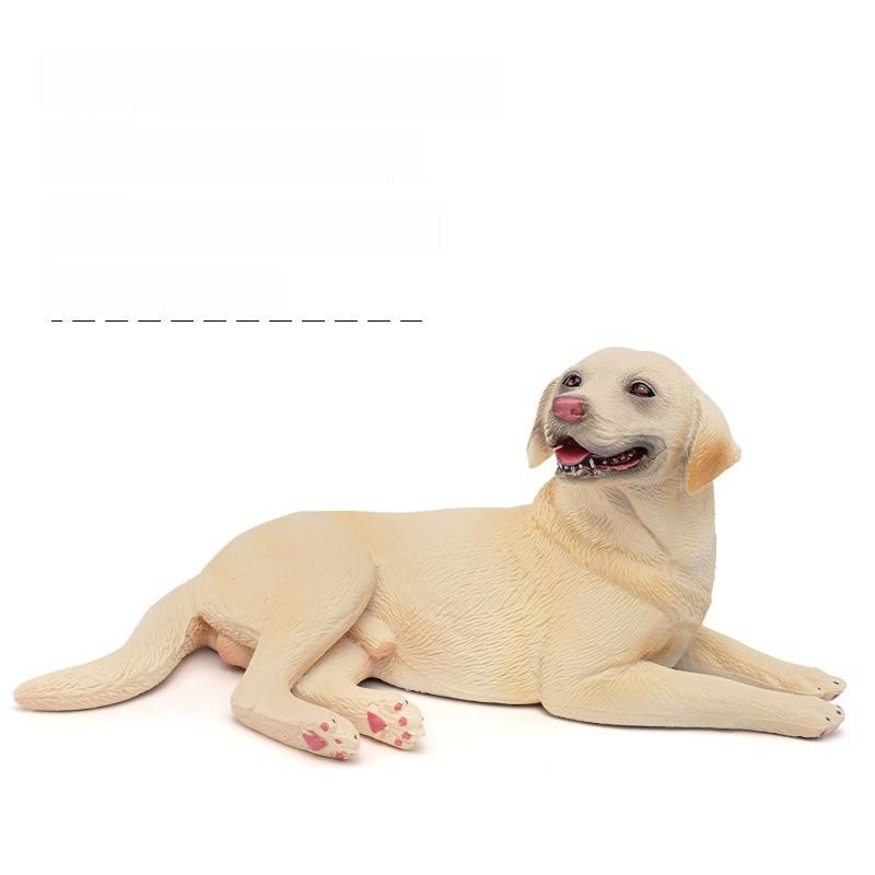 Kids Animal Figurine Gold Retriever Pvc Collectible Toy For Home Or School Decor
