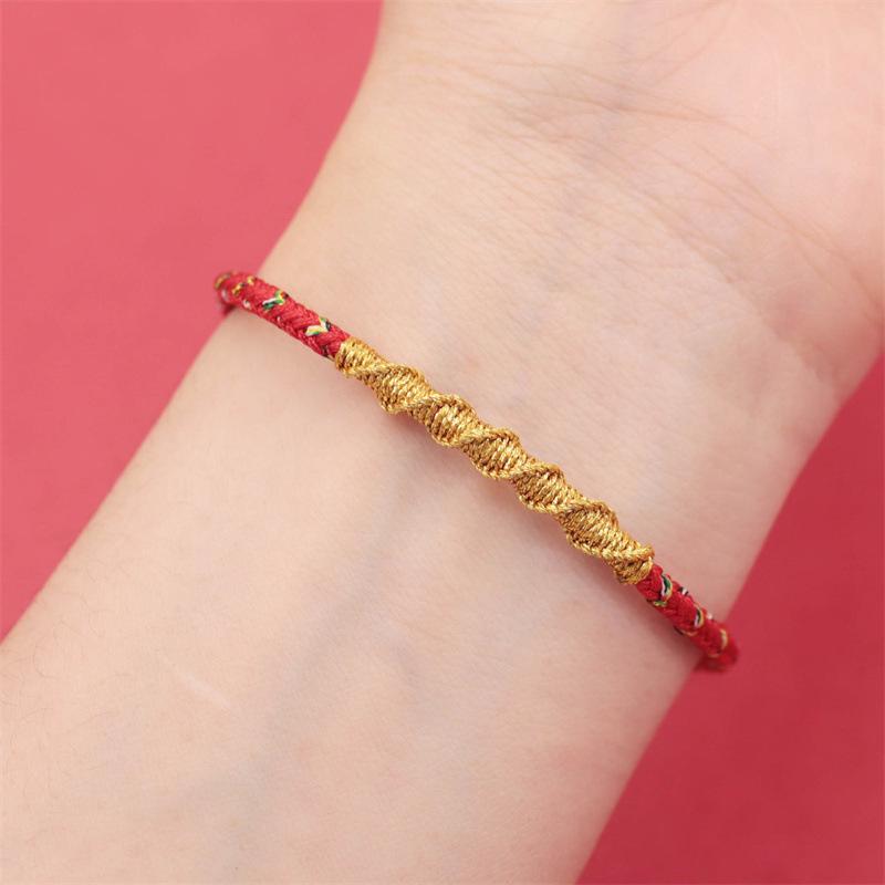 2025 Year of the Snake Red Rope Bracelet: Twelve Zodiac Eight Guardian Gods Hand-Woven for Men & Women