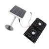 Solar Panel Fan Kit Double Exhaust Fan for Chicken Coop 20W Solar Powered Fan with Waterproof Dual Fans