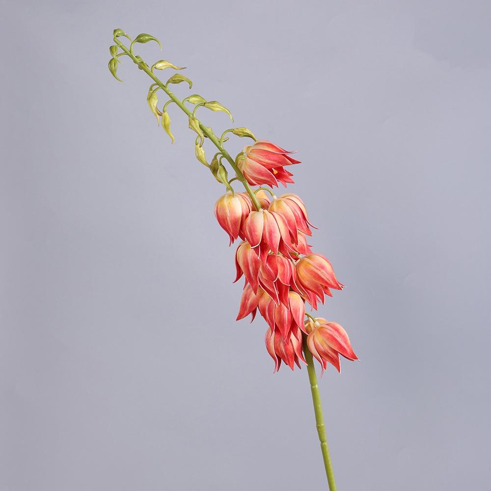

Bell Shaped Yucca Flower Branch Plastic Faux Yucca Elegant Hanging Bell Flower Wedding Decor красный