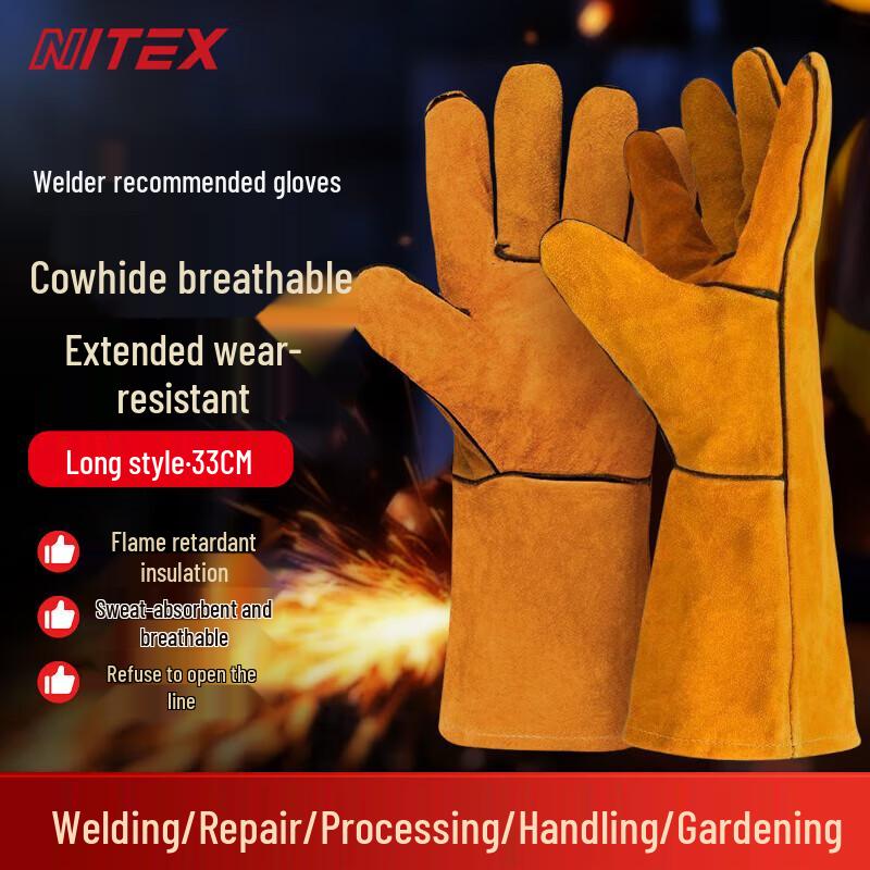 Extended Cowhide Welding Gloves
