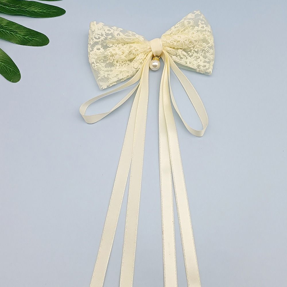 Korean Style Bowknot Hair Clips Lace Girls Headwear Elegant Bowknot Barrette  Girls