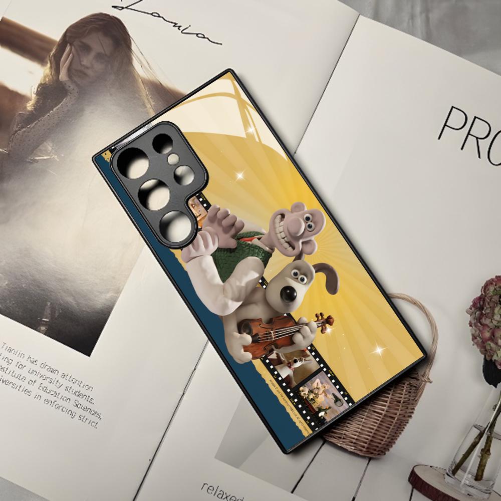 W-WallaceS niedliche G-Gromit Handyhülle Für Samsung Galaxy S25 S24 S23 S22 S20 S21 Note20 Ultra Plus Fe Farbige Silberne Hülle