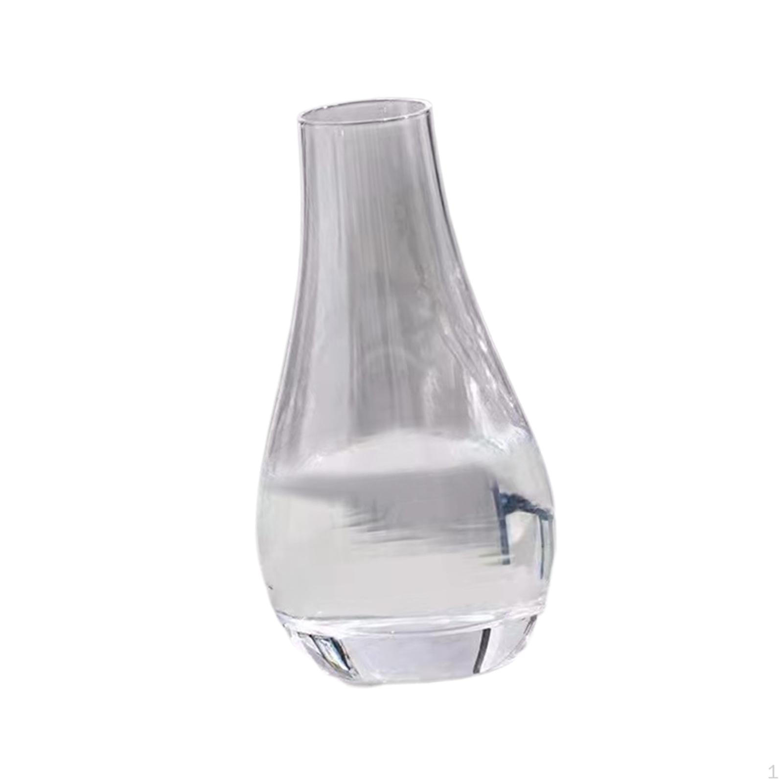 Bud Vases Glass Bottle Flower Vase Modern Simple Table Centerpieces Narrow Flowers Clear