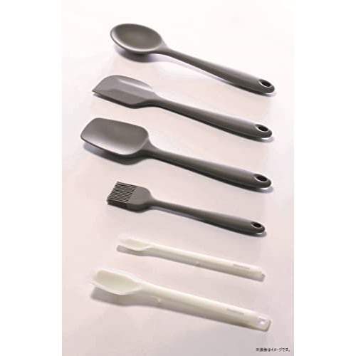 Pearl Metal Cleaner Spatula, Silicone, Large, Dishwasher Safe, Double Gray, Simple Use, CC-1708