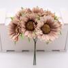 36pcs Handmade Gerbera Fashion Home Garden Bride Diy Wreath Material Wedding Banquet Decoration Artificial Flower Scissors Crown