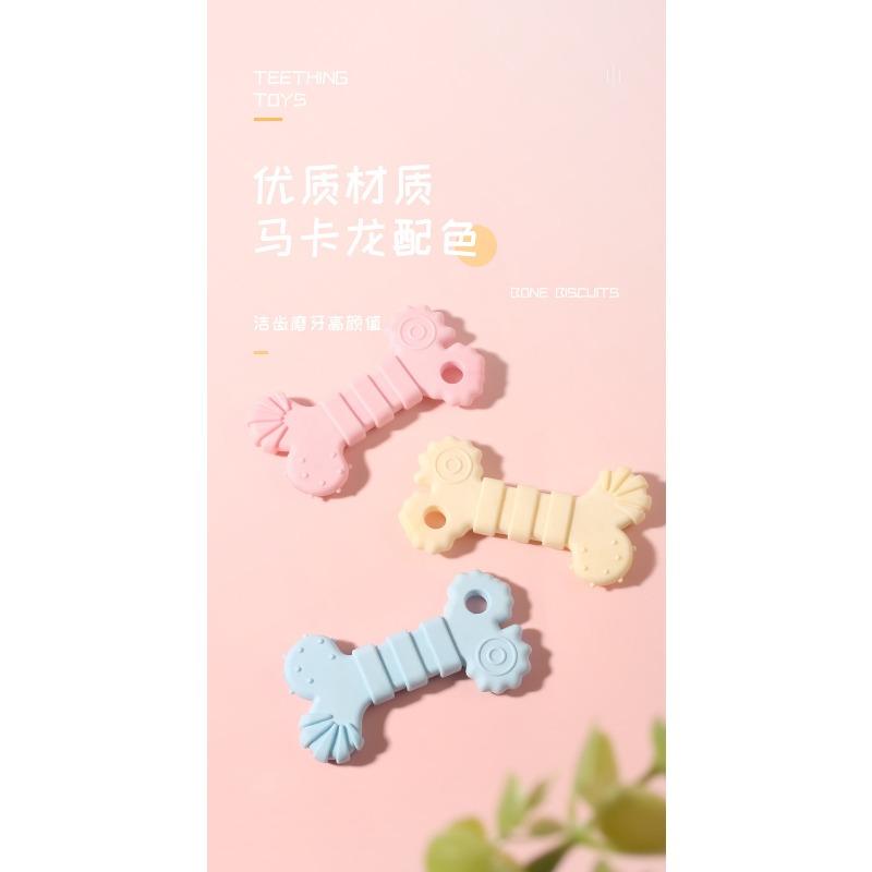 Durable Biscuit Shaped Tpr Dog Chew Toy For Teeth Cleaning