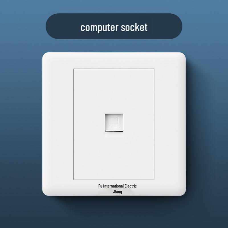 86 Type Wall Panel: Single Gang Light Switch & Socket