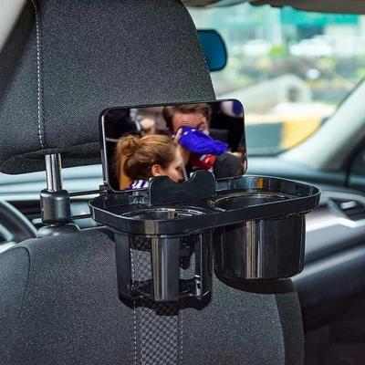 Car Headrest Cup Holder Car Backseat Snack Tray Dual Cup Holder Car Holder Seat Back Organizer Interior Universal Accessories