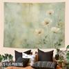 2D Flat, 2D Flat Print 1pc Tapestry Soft White Flower Art Tapestry for Cozy Home Decor Tapestry for Teen Bedroom Dorm Decor, Gothic Trendy Room Accent