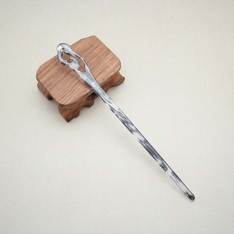 Haarstäbe aus schwarzem Acetat-Harz im chinesischen Stil für Frauen, einfache Haarnadeln, Haarspange, Haarnadel, Kopfschmuck, Hochzeitsschmuck-Accessoires