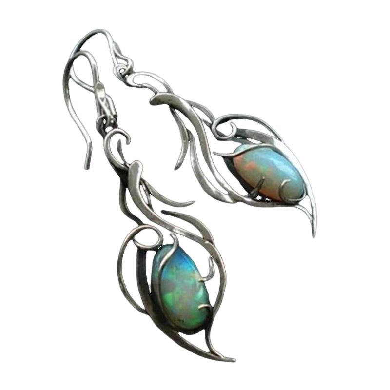 New Arrival Tide Meteor Earth Long Tassel Pendant Earrings Women'S Planet Crystalline Dramatic Statement Pendant Earrings Nuptial Party Event Jewelry