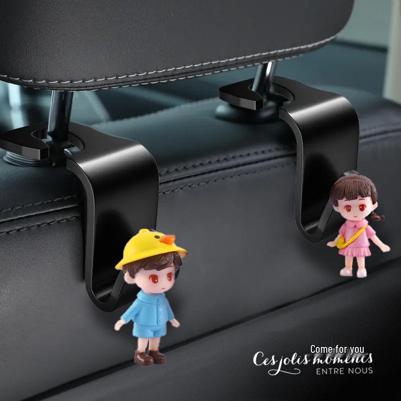 Cute 3D Cartoon Car Seat Back Hooks - Couple Collection