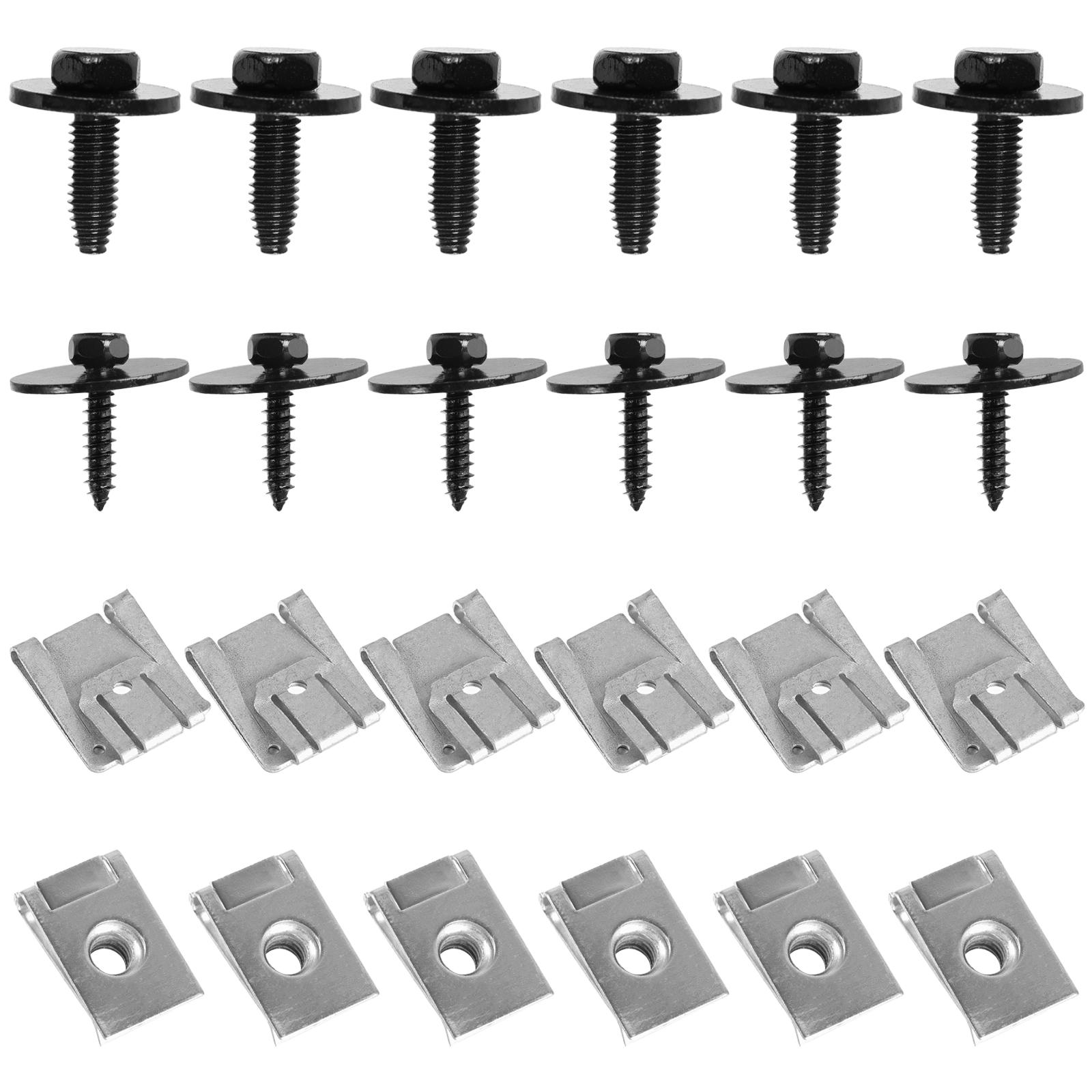 

24x Under Engine Cover Undertray Clips Screws Bolts A0049943145 A0049941845 A0019906036 N000000001410 for Mercedes G S E C Class
