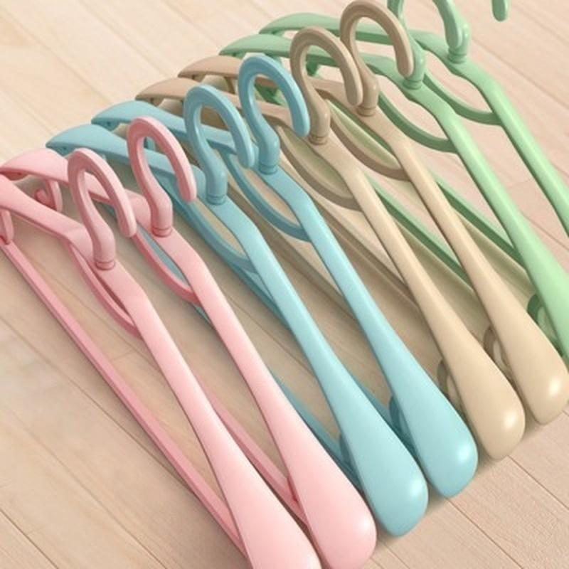 5pcs/set High Quality Plastic Hangers for Hanging Clothes Adult Clothes Racks Home Seamless Non-sli