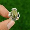 925 Sterling Silver Gogunjula Gemstone Promise Bezel Statement Wedding Ring US 7