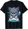 Gamer Cat Video Game Controller Cute Art Unisex T-Shirt