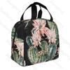 Cartoon cactus  Lunch Bag Insulation Bento Pack Aluminum Foil Rice Bag Meal Pack Ice Pack Student Bento Lunch Handbag