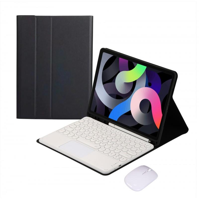 IPad 10th Gen Keyboard Case 10.2 Inch Touchpad Flip Cover PU TPU Protective Shell