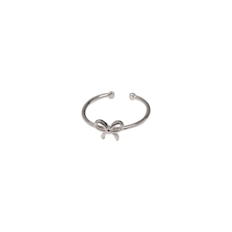 LAYERMOOD 24 Mini ribbon Ring-silver925