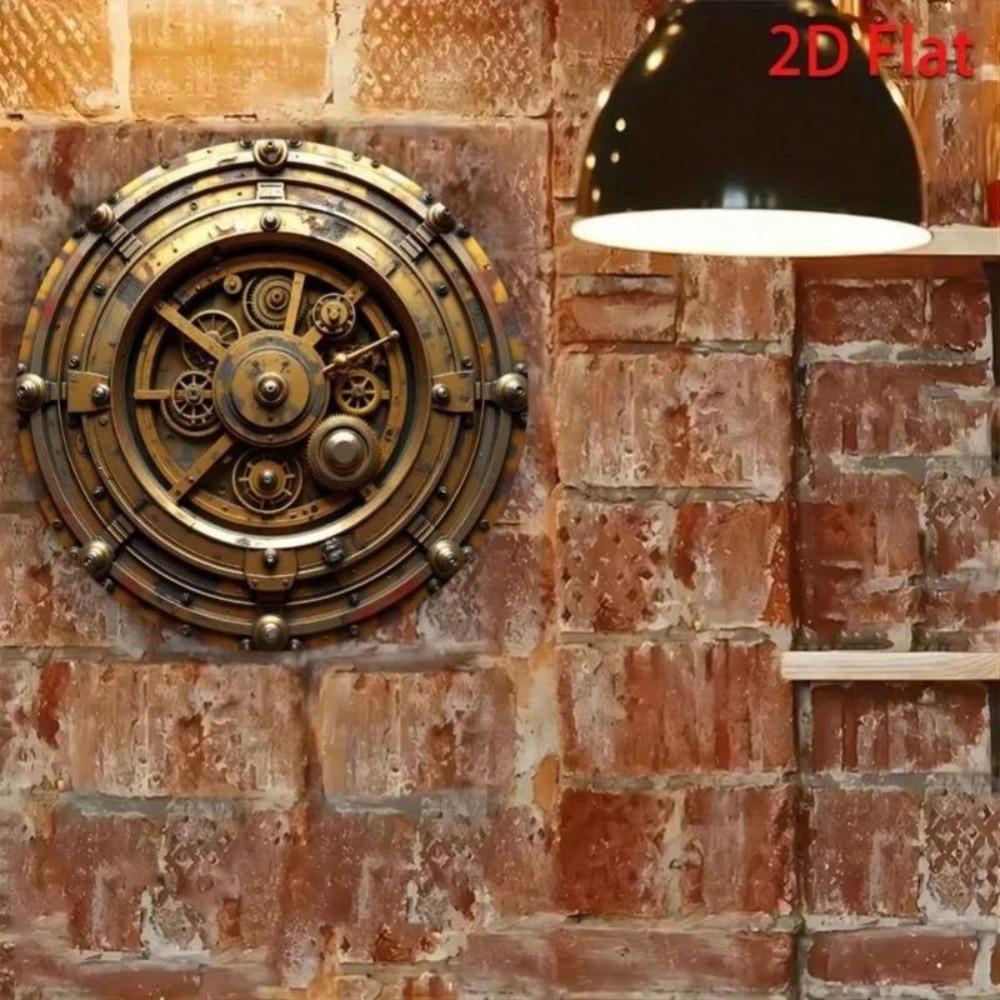 Metal Wall Art Decor Steampunk Gear Home Industrial Garage Bar Cafe