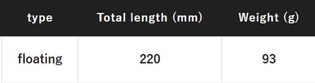 Sale Shimano XU-P22T Bubble Dip 220F 93 grams Floating Lure 002 993946